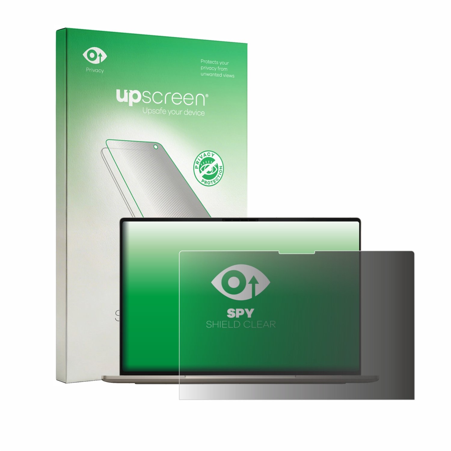 upscreen - privacy screenprotector voor Dell XPS Googlebook - Folie Beschermfolie Blauwlichtfilter