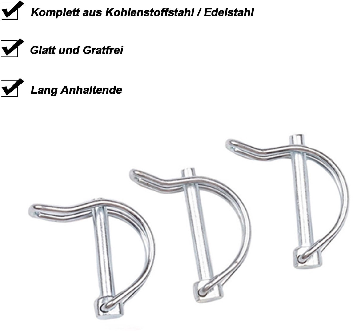 Set van 4 Vouwpennen met Lock Splint