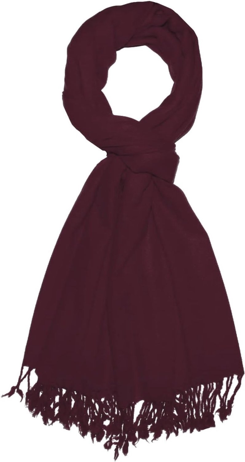 Lorenzo Cana Heren Sjaal: 50% Cashmere, 50% Wol, Wijnrood
