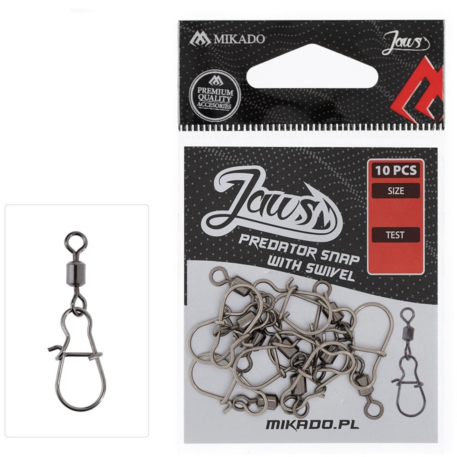 Roofvis Snap XS met Wartel – Kunstaas Snap – 10 Stuks – Mikado