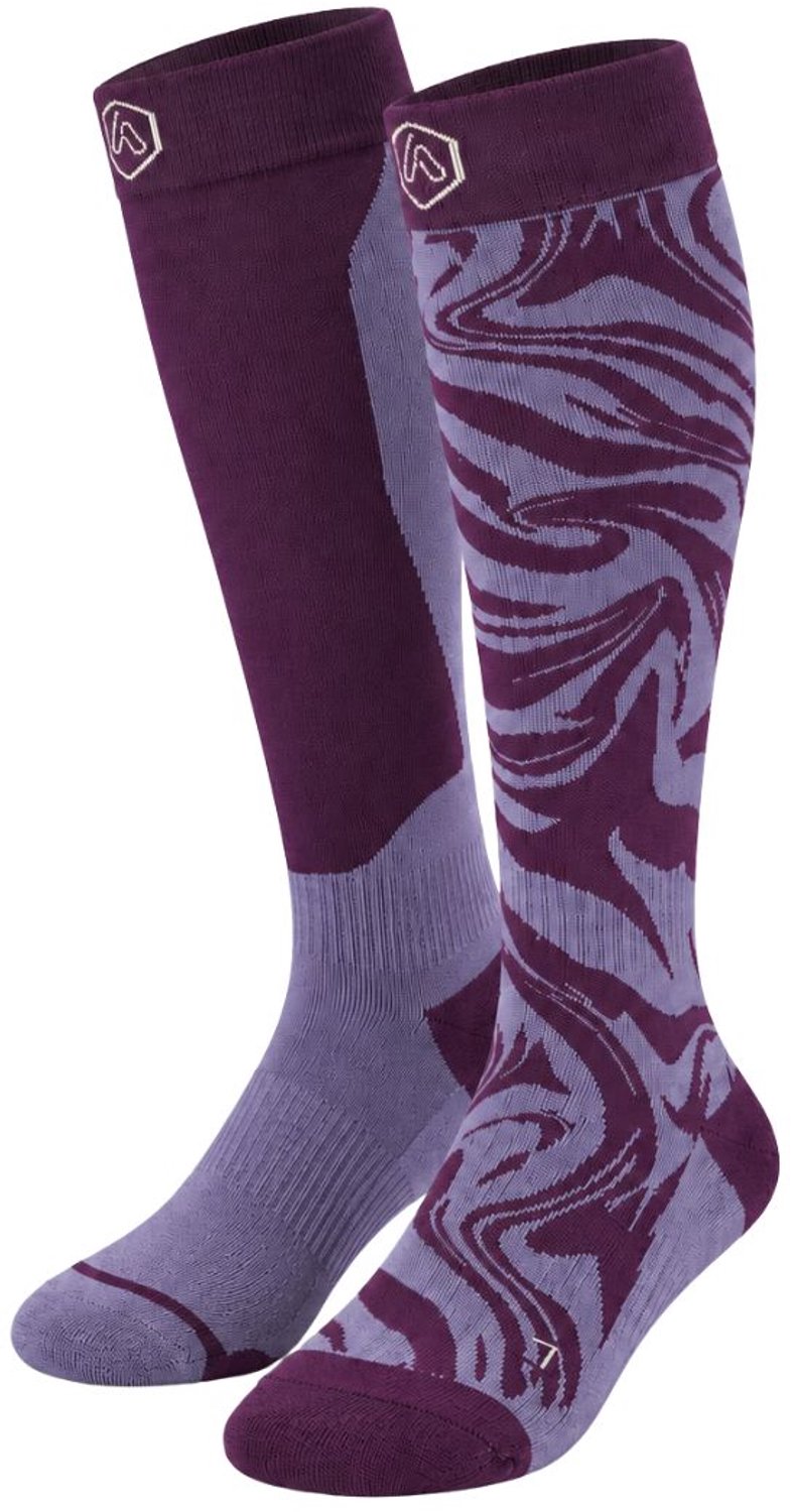 Apollo Dames Skisokken 2 Paar Zebraprint Paars