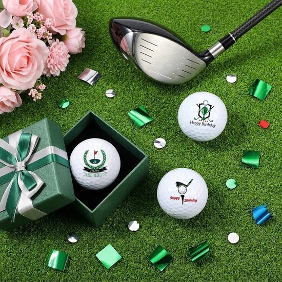 Golfballen Set voor Verjaardagscadeau - Grappige Golfballen met Opbergzak voor Golfspelers en Liefhebbers van Golf, Perfect voor Elke Verjaardag — afbeelding 3