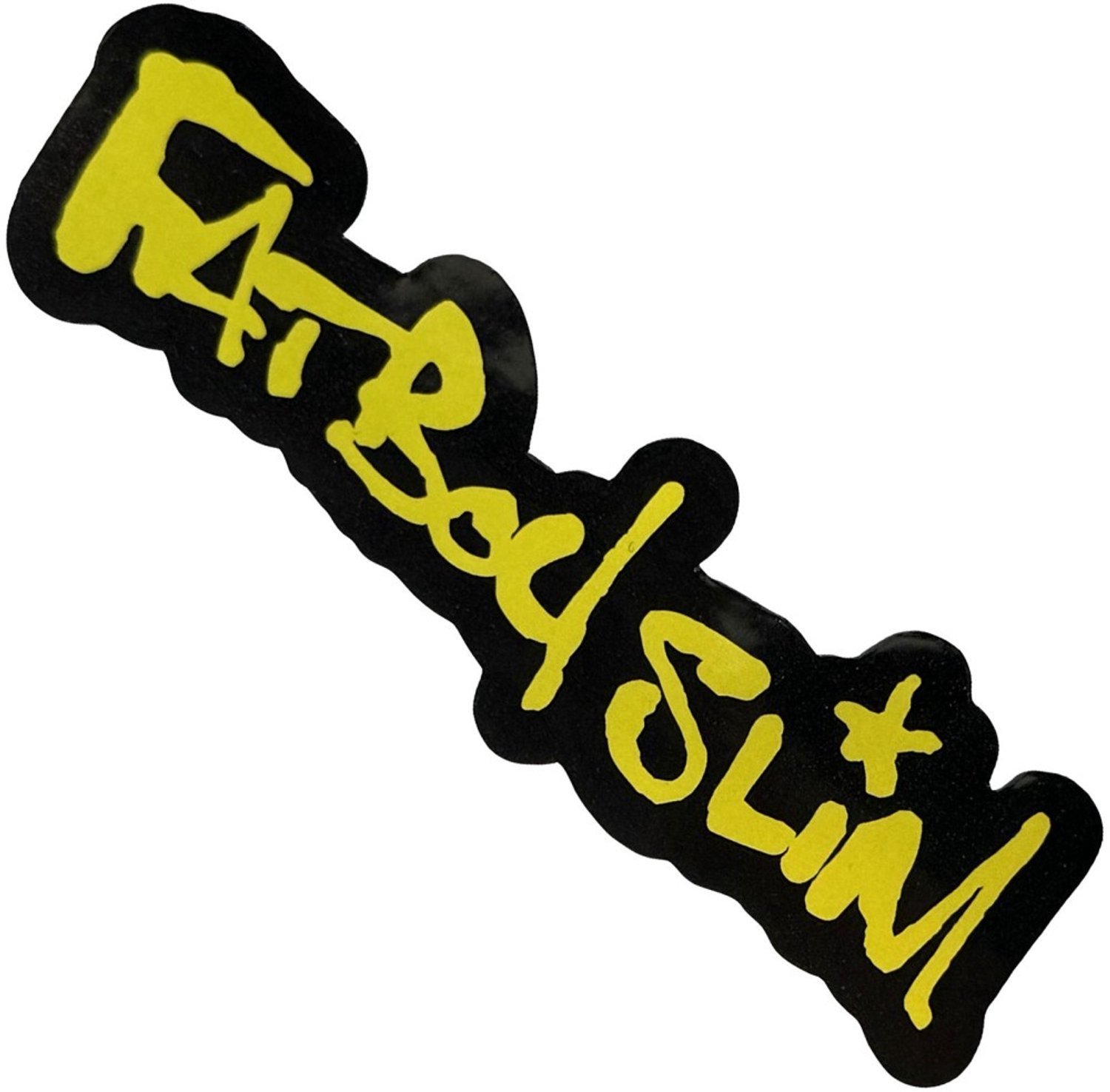 Fatboy Slim - Logo Sticker - Zwart/Geel