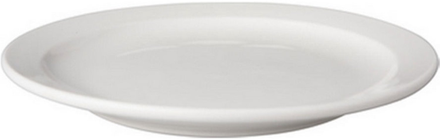 Bord wit plat 21 cm smalle rand budgetline