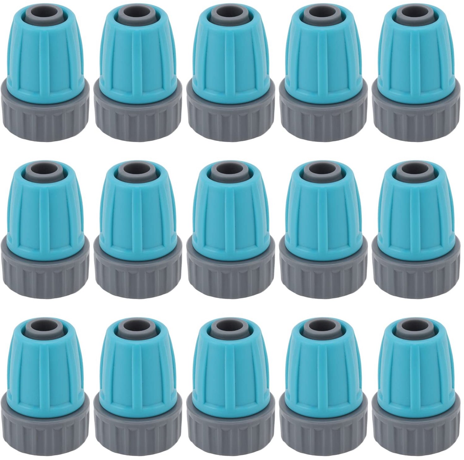 Drupperirrigatiekoppeling 15-delige Set - Vergrendelde Moeren - 16 Mm PE-buisconnectoren - Duurzaam - Anti-veroudering - Eenvoudig te installeren - Slangaansluiting