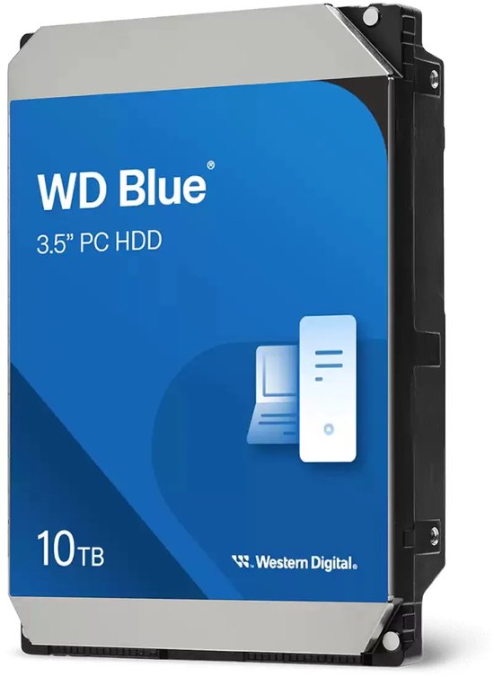 Western Digital Blue WD100EAGZ interne harde schijf 10 TB 7200 RPM 512 MB 3.5" SATA III — afbeelding 2