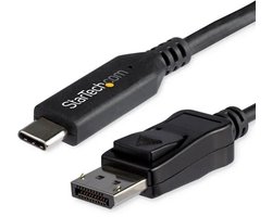StarTech.com 1,8m USB-C naar DisplayPort 1.4 Kabel - 4K/5K/8K USB Type-C naar DP 1.4 Alt Mode Video Adapter Converter - HBR3/HDR/DSC - 8K 60Hz DP Monitorkabel voor USB-C/Thunderbolt 3