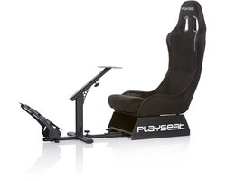 Playseat® Evolution Racestoel - Verstelbare Race Cockpit - Inklapbaar - Racing Suéde - Zwart