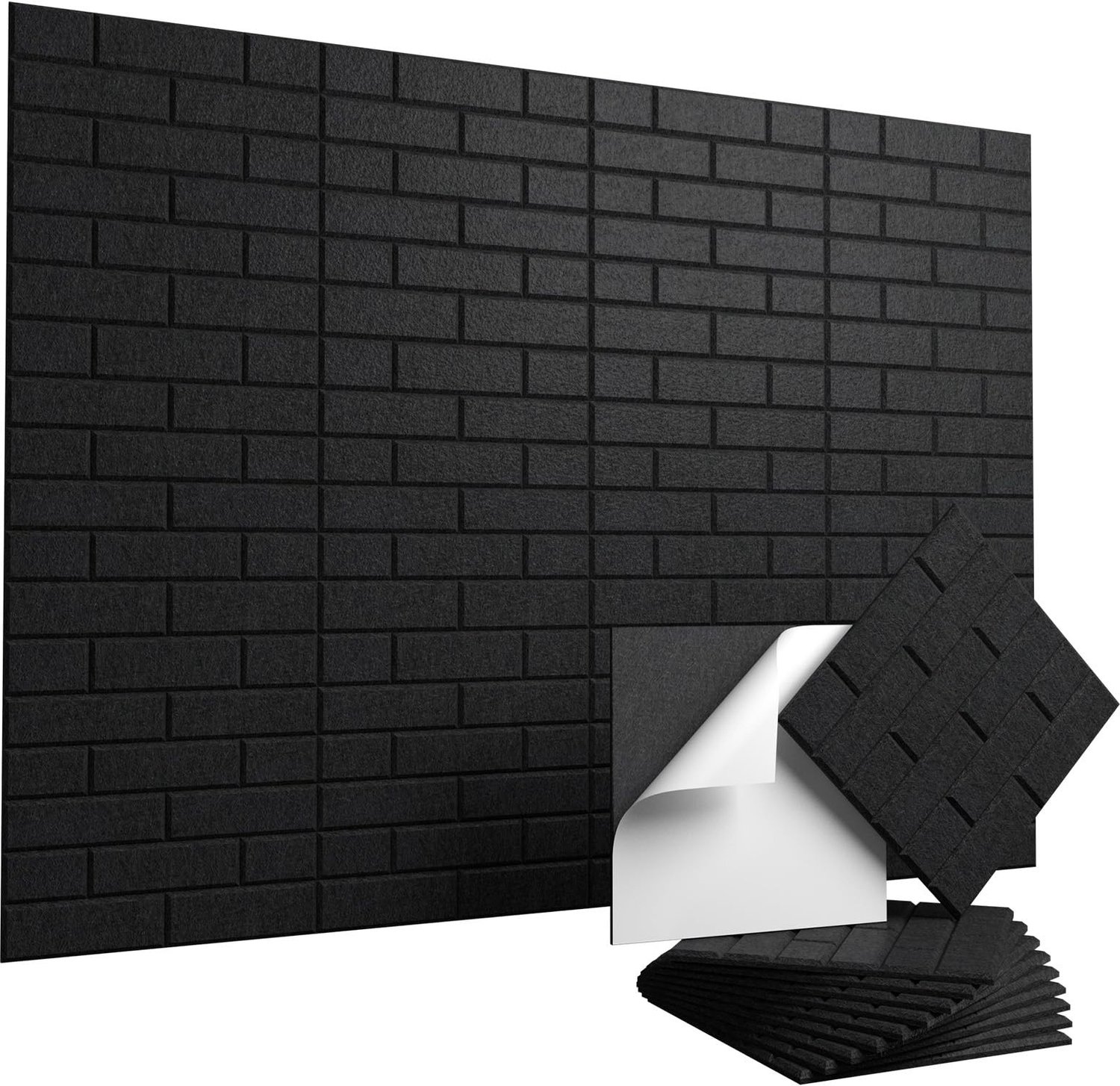 Zelfklevende Akoestische Panelen 30 x 30 cm, Set van 10
