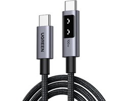 UGREEN UNO USB C naar USB C Kabel 100W (5A/20V) PD 3.0 Oplaadkabel USB C PPS compatibel met M3 MacBook Pro/Air, iPad Air/Pro 2024, iPhone 15 Galaxy S24 Ultra A55 Pixel 8a Steam Deck enz. (2M)