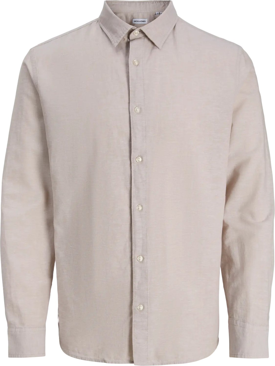 Breeze linen blend shirt regular fit - popeline - beige (string)