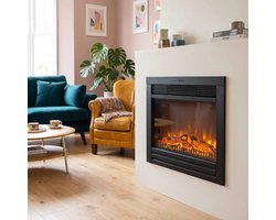 Xaralyn Elektrische haard - Lucius - 1400 Watt verwarming - met afstandsbediening - inbouwhaard -…