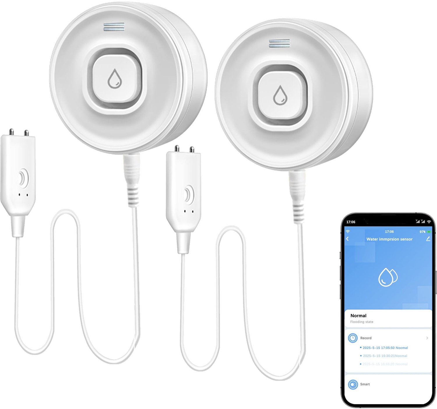 Waterlek Detector met Alarm en E-mail Notificaties