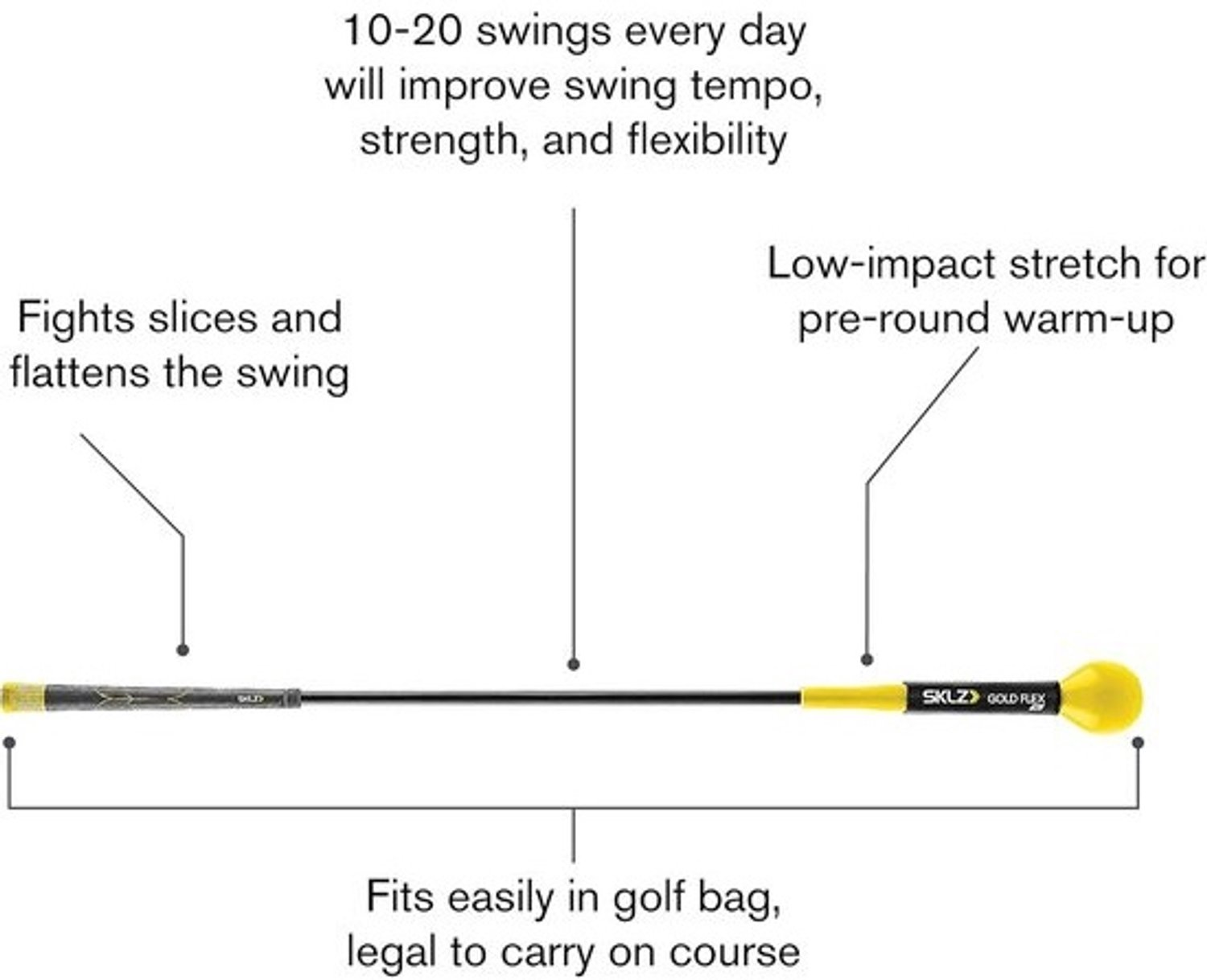 Golftrainingshulp voor kracht- en tempotraining - Swingtrainer voor dames en juniors
