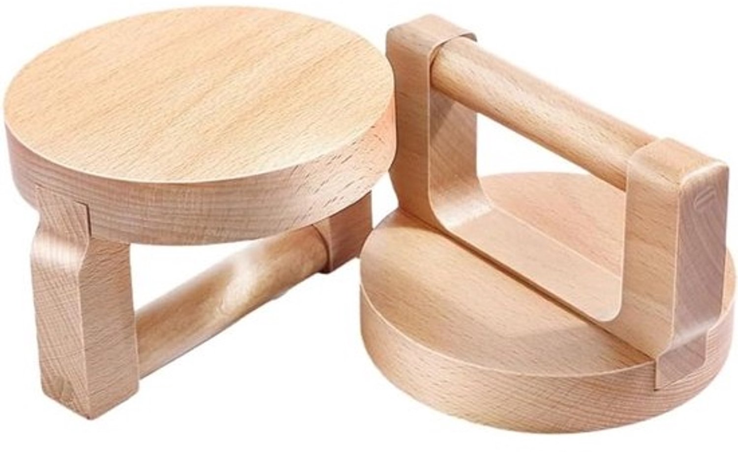 Drukbaren - Linocuttool - Blokdruk maken - Ergonomisch ontwerp - 2 stuks - Houtkleur