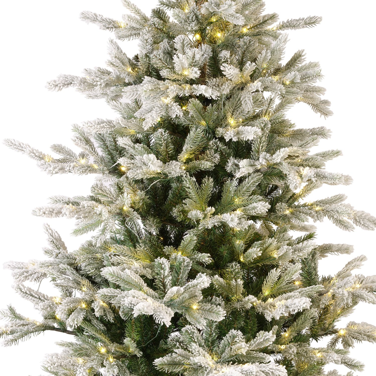 Everlands Grandis Fir verlichte kunstkerstboom besneeuwd groen 180cm, 400 lampjes – foto 6