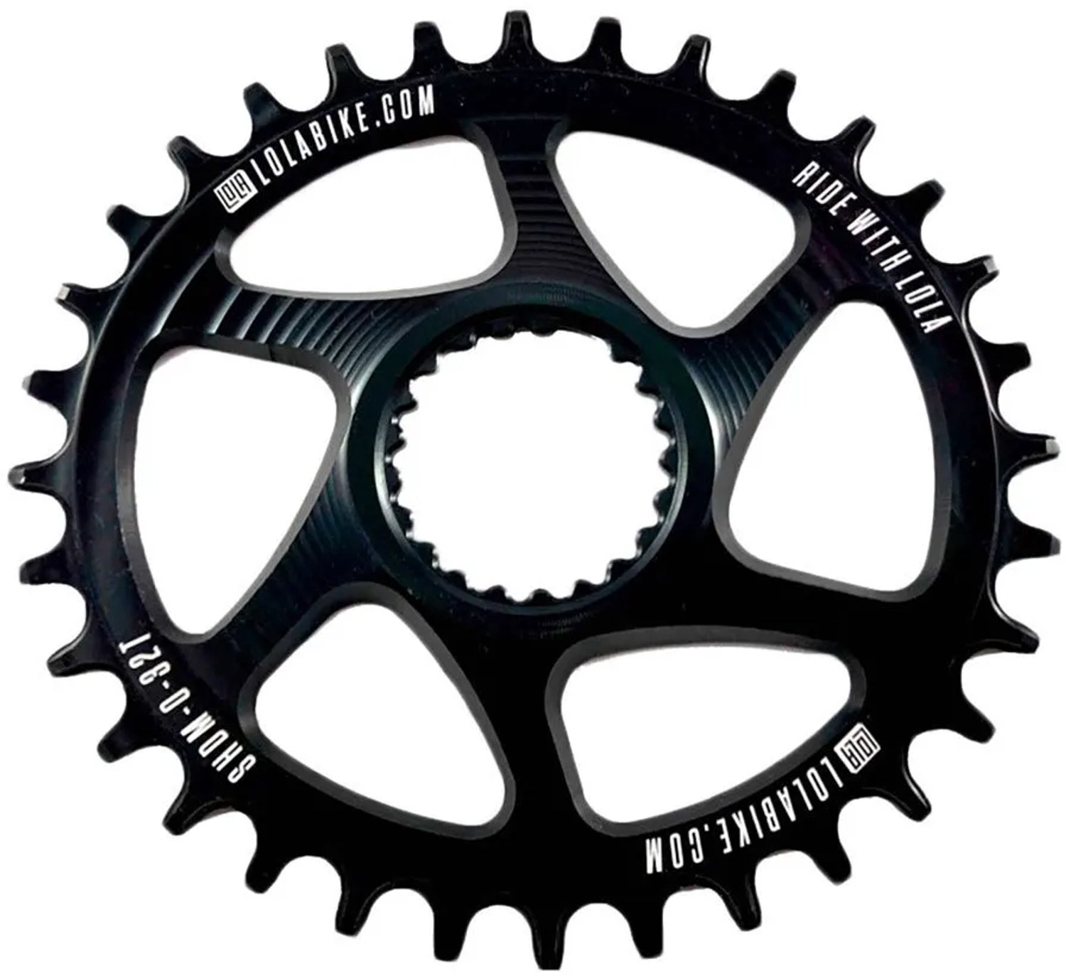 Lola Shimano Dm Ovaal Kettingblad Zwart 36t