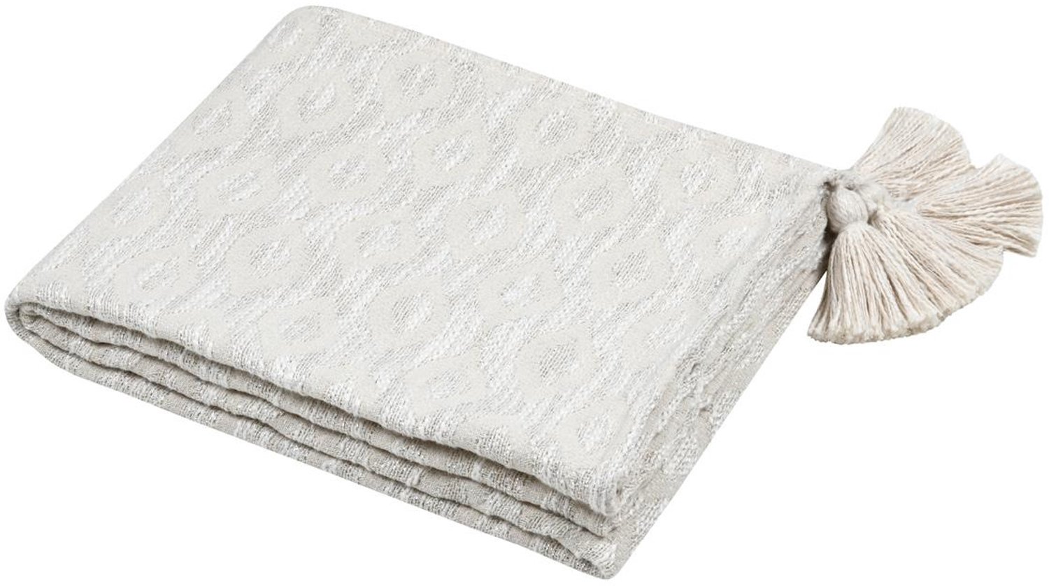 STOF - Katoenen plaid met linnenlook BALMA, 125 x 150 cm