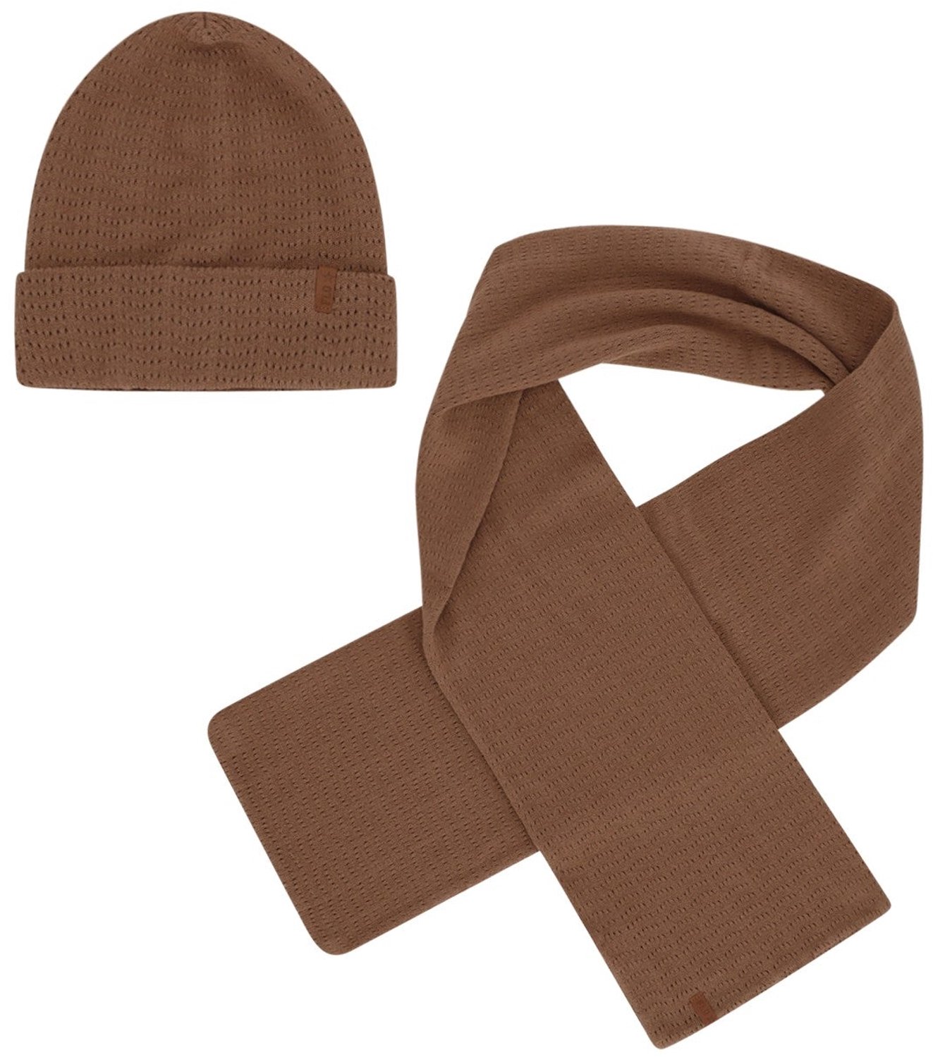 Like Flo - Nomée ajour hat + scarf - Mud - Maat 1