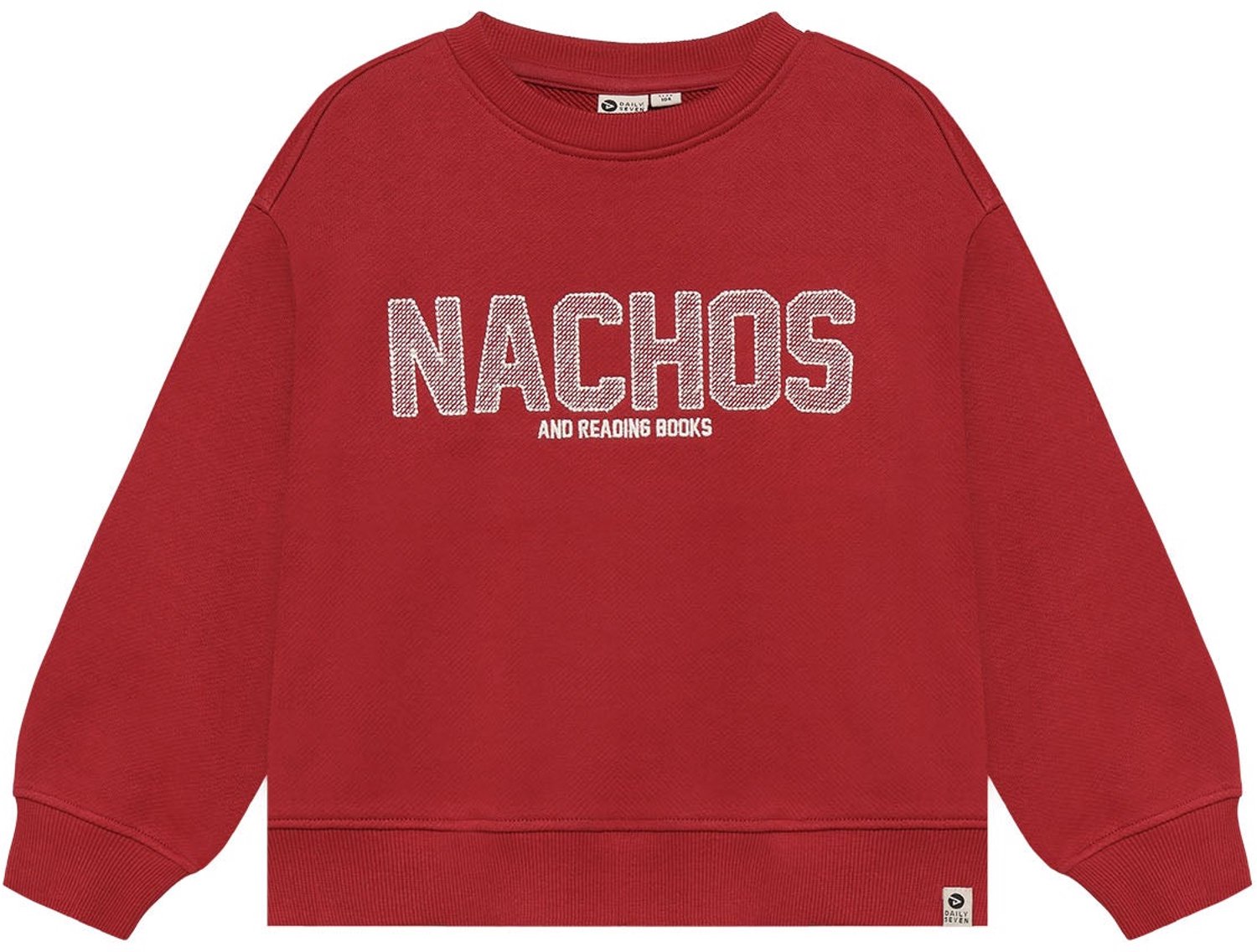 Daily7 - Oversized Sweater Artwork - 4653 Rythmic Red - Maat 86