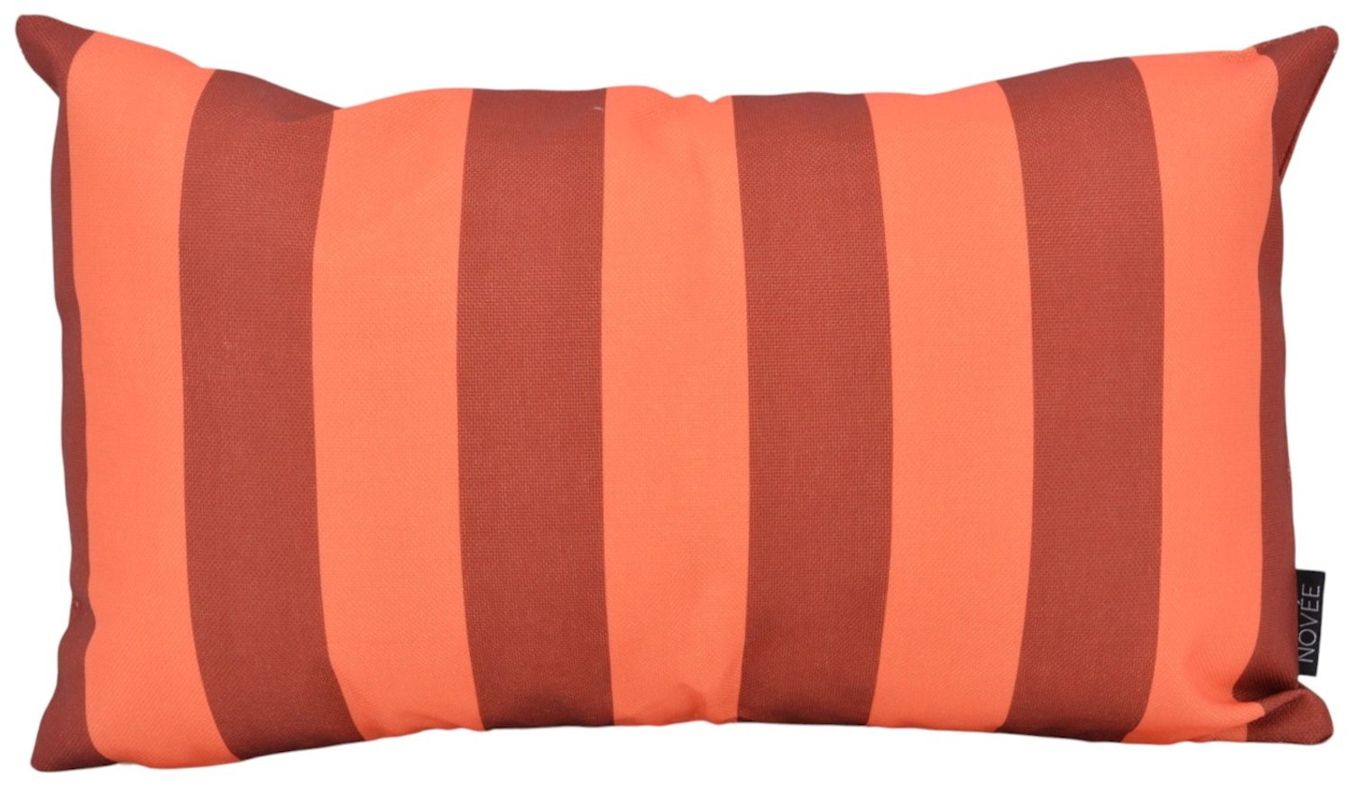 NOVÉE Retro Stripe Rouge Kussenhoes | 30x50 cm | Katoen/Linnen koraalroze