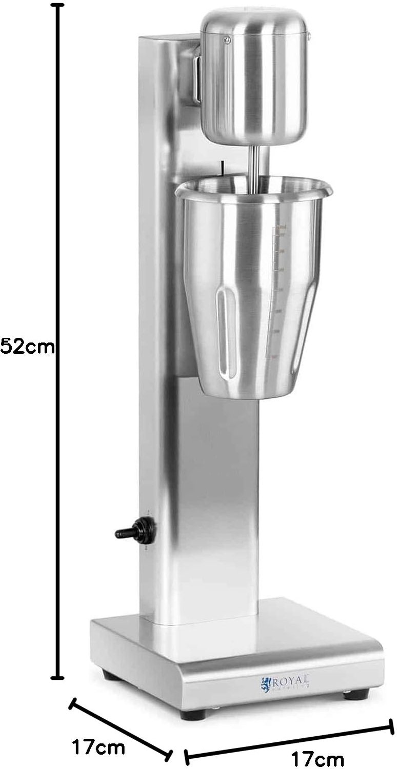Milkshake Machine - 80 W Vermogen - 1 Liter Inhoud - Roestvrij Staal - 2 Snelheden - Elektrisch Met Snoer — afbeelding 4
