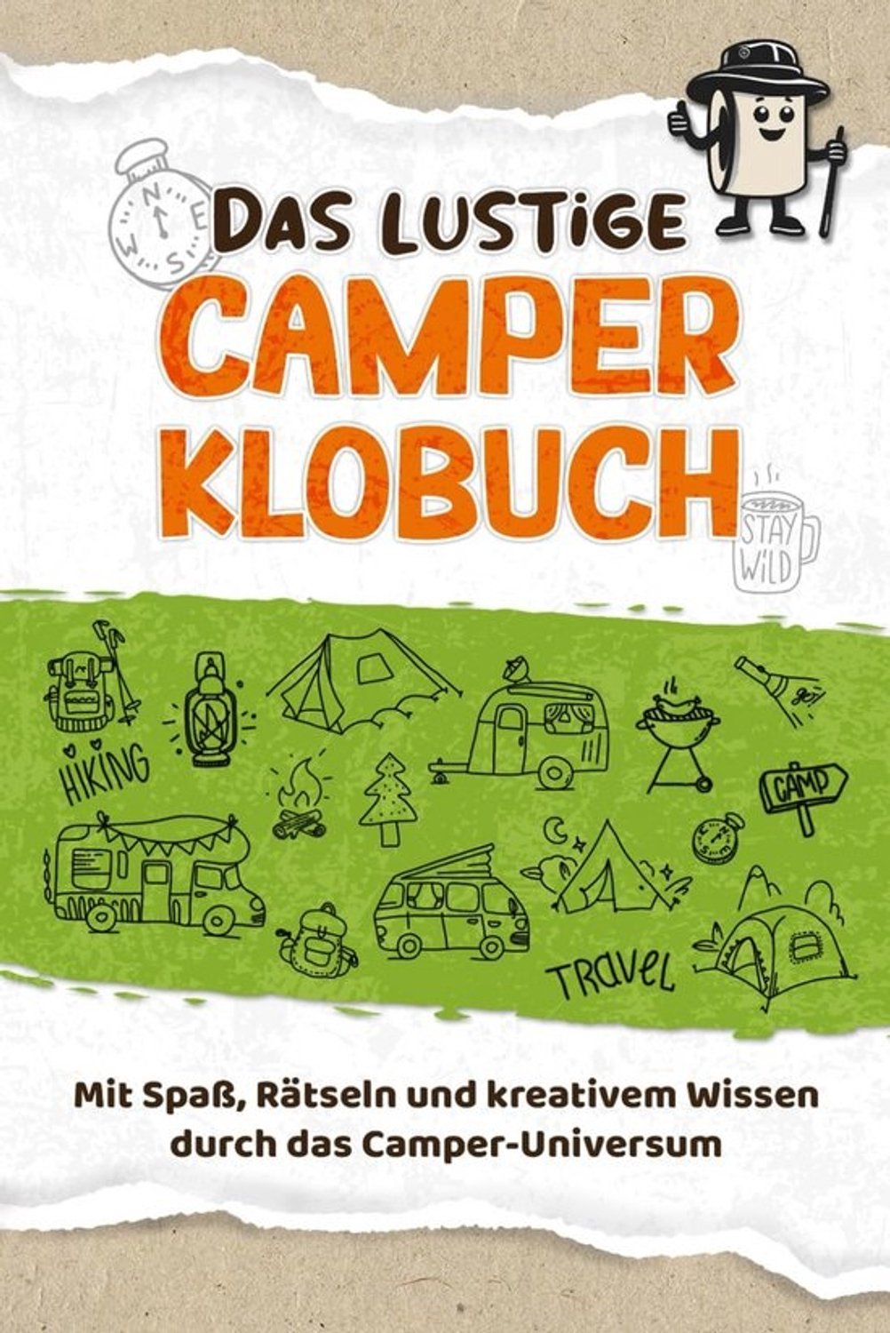 Grappig Camping Toiletboek: Puzzels, Quizzen en Weetjes voor op de Camping of in de Camper
