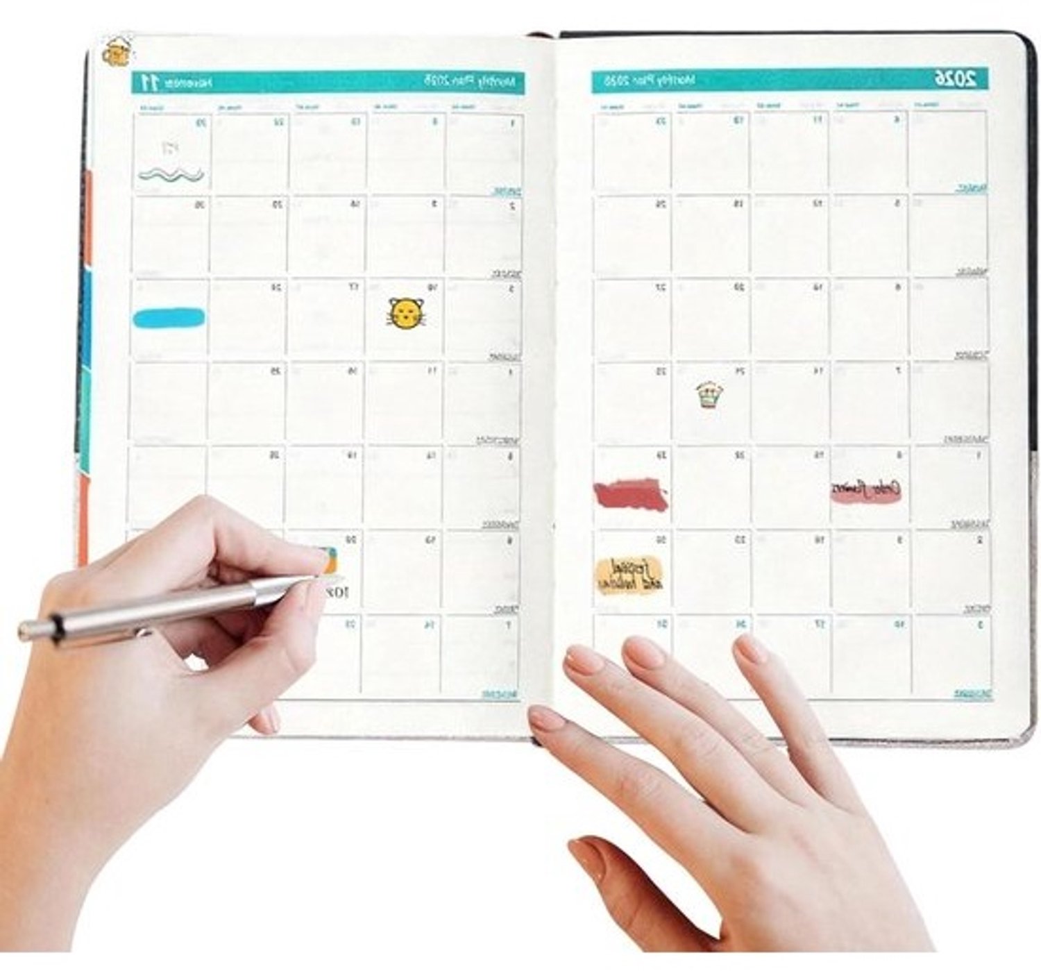 Dagplanner 2026 - Weekplanner en agenda - Tijdbeheer - Ruime indeling - A5-formaat - Donkergrijs