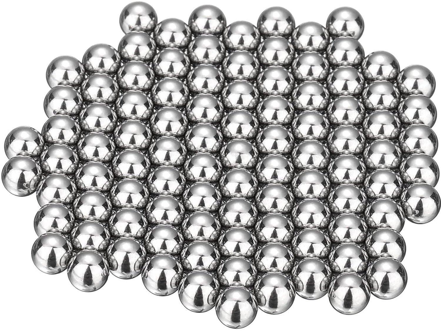 Precisieballen 6 mm - roestvrijstaal - 100 stuks - ideaal voor het mengen van lakken - Vemera