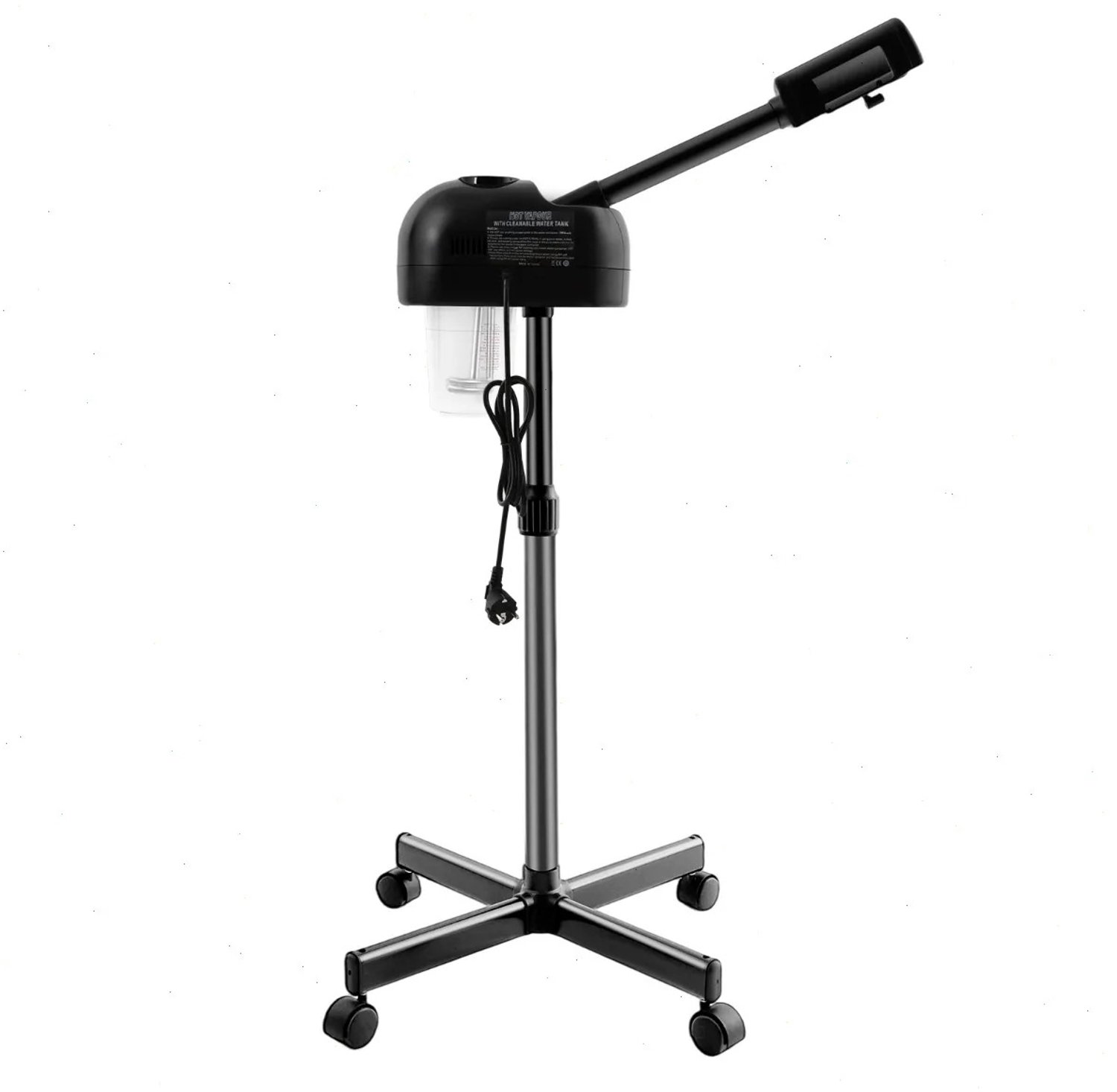 Cherrys Finds - Gezichtsstomer Professioneel - Gezichtssauna - Gezichtssauna Gezichtsstomer - Nano Ion Gezichtssauna - Ozon Gezichtsstomer - Hot Mist Facial Steamer - Salon Stoomapparaat - 800W - 750ml - Zwart