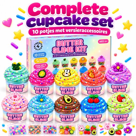 Twenty4seven® Slijm Set met 10 Cupcakes - 70ML - Cupcake Maken Pakket - Slime Kit Knutselset & Knutselpakket - Knutselen voor Meisjes en Jongens vanaf 5 Jaar - Sinterklaas Cadeau en Kerstcadeau — cadeau in Hobby - foto 2