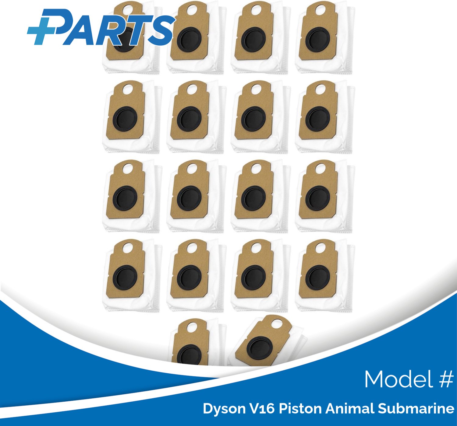 Plus.Parts Dyson V16 Piston Animal Submarine Stofzakken (18 Stuks, Plus.Parts® alternatief voor 975738-01) Overig
