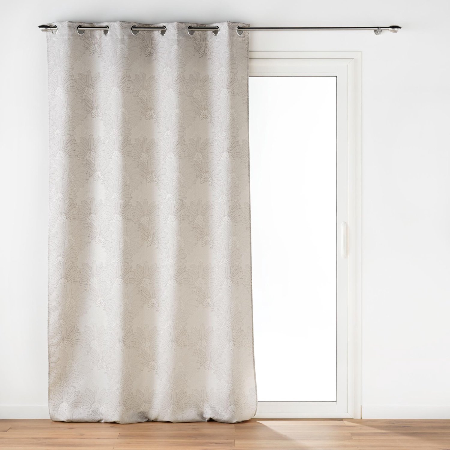 Douceur d'intérieur - Jacquard gordijn met ringen TEORA, 140 x 260 cm