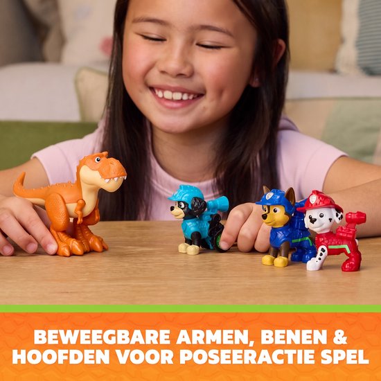 PAW Patrol - De Dino Film - Dino Speelfigurenset - 6 actiefiguren — cadeau in Spellen & Speelgoed - foto 6