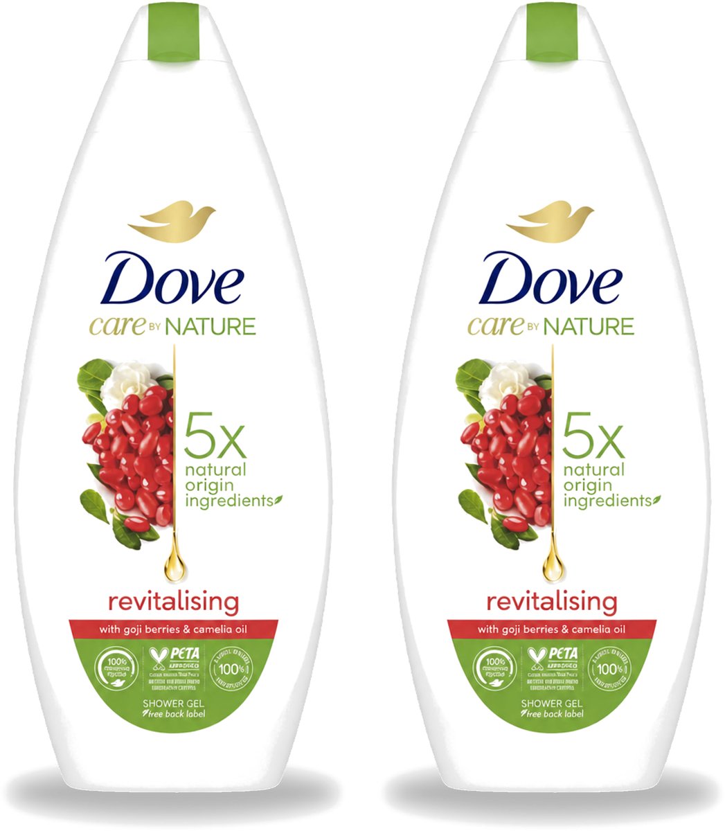 2 x Dove - Douchegel - Revitalising - Verfrissend - 225 ml - Voordeelverpakking - 2 stuks