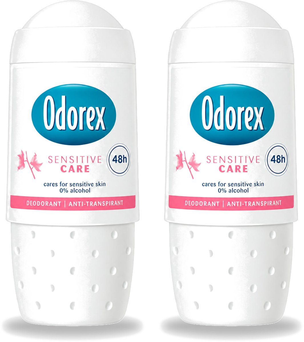 2 x Odorex - Deodorant Roller - Sensitive Care - Huidvriendelijk - 50 ml - Bulkverpakking - 2 stuks