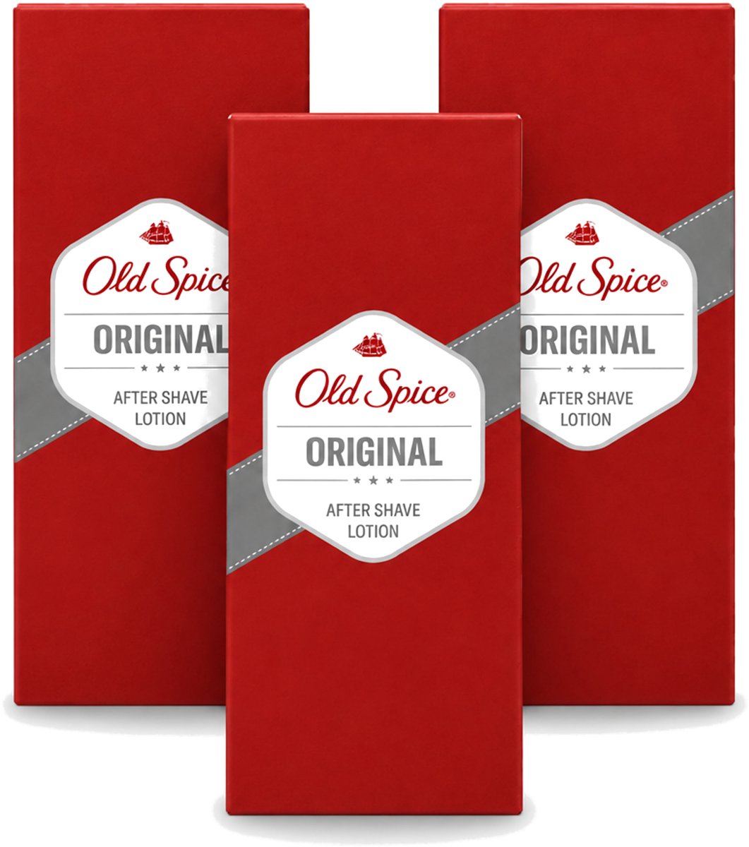 3 x Old Spice - Original - Aftershave Lotion - Verfrissend - 100 ml - Voordeelverpakking - 3 stuks