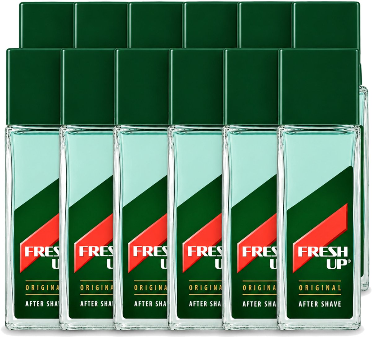 12 x Fresh Up - Aftershave Lotion - Original - for Men - 100 ml - Voordeelverpakking - 12 stuks