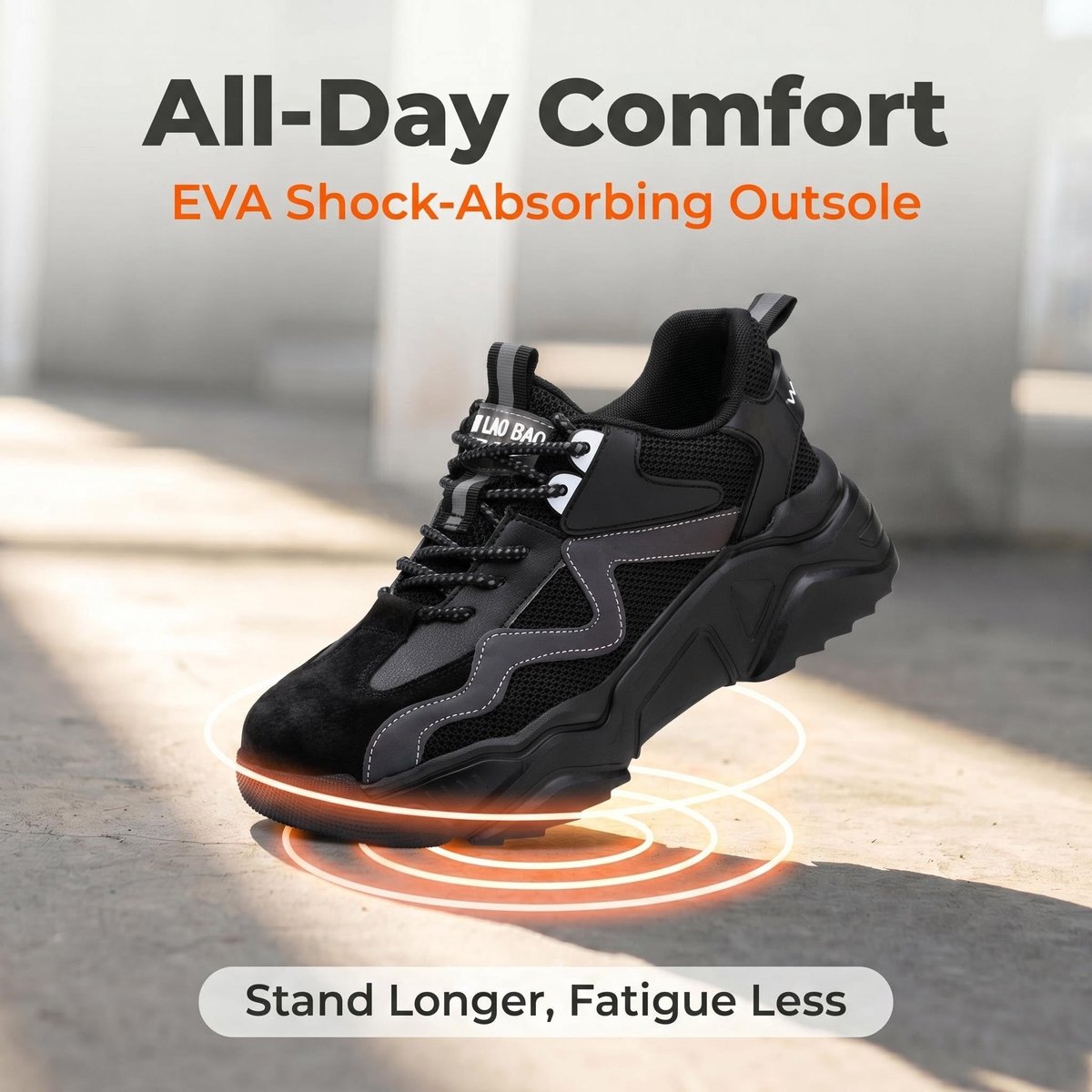 Annvia Veiligheidsschoenen voor vrouwen lichtgewicht stalen neus trainers mannen werk veiligheid trainers ademende - ShopVlot