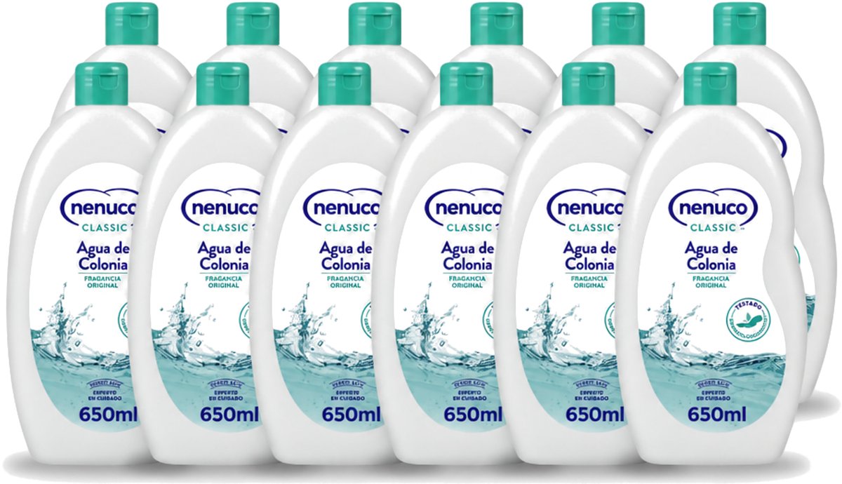 12 x Nenuco – Eau de Cologne – Klassiek – 650 ml - Voordeelverpakking - 12 stuks