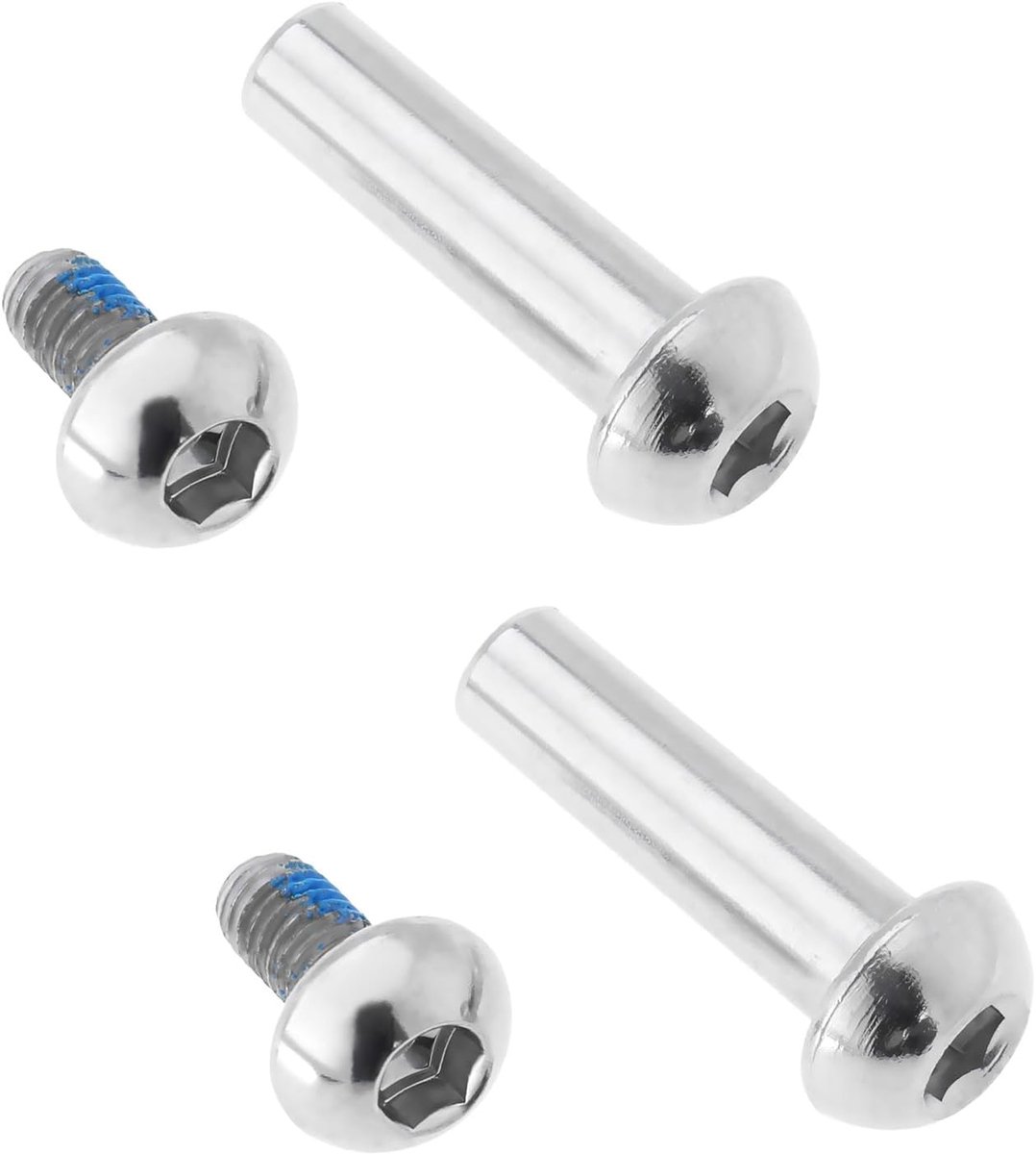 Idea 2 Sets MTB Fiets Achter Suspension Shock Montage Bout M8 Semi-Ronde Zeshoek Socket Vergrendeling Schroeven Vrouwelijke Nail met 12mm Subnagels