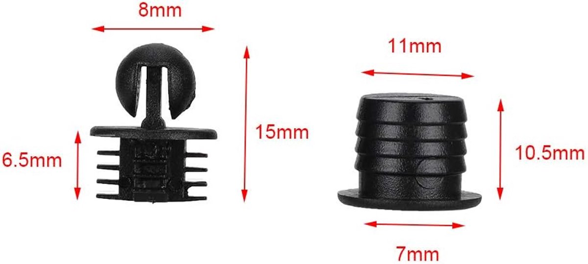 10 Paar A31 Speaker Grille Frame Kabinet Bevestiging Net Cover Gesp Speaker Mesh Snap Fastener, Rubber en Kunststof, voor Stofdicht en Decoratief