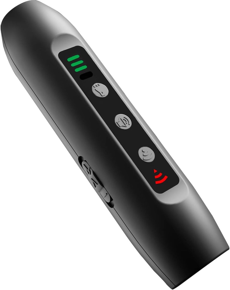 Anti-bell-apparaat, draagbaar, anti-bellen, led-zaklamp, USB-oplaadbaar, outdoor, met 3-kanaals hoge frequentie voor kleine, middelgrote en grote honden