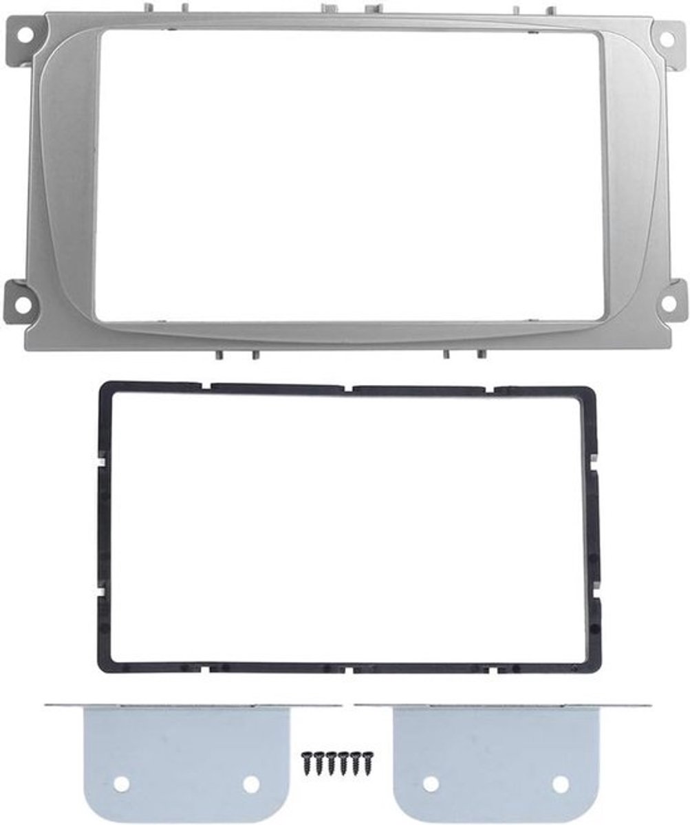 2Din 7in navigatiefasciaframe - DVD-radiopaneel - Geschikt voor Ford Focus 2004-2010