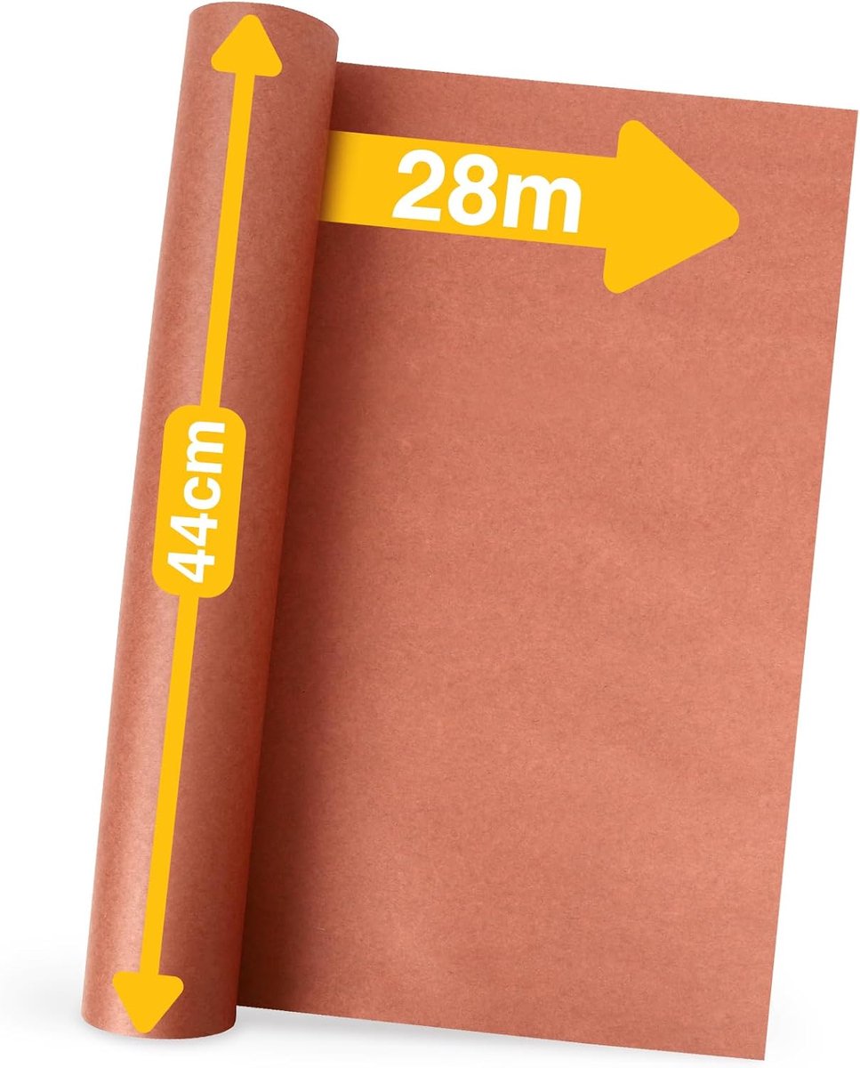 Papieren Roll - Slagerpapier voor grillen voor sappig vlees van Low & Slow BBQ (44 cm x 28 m)