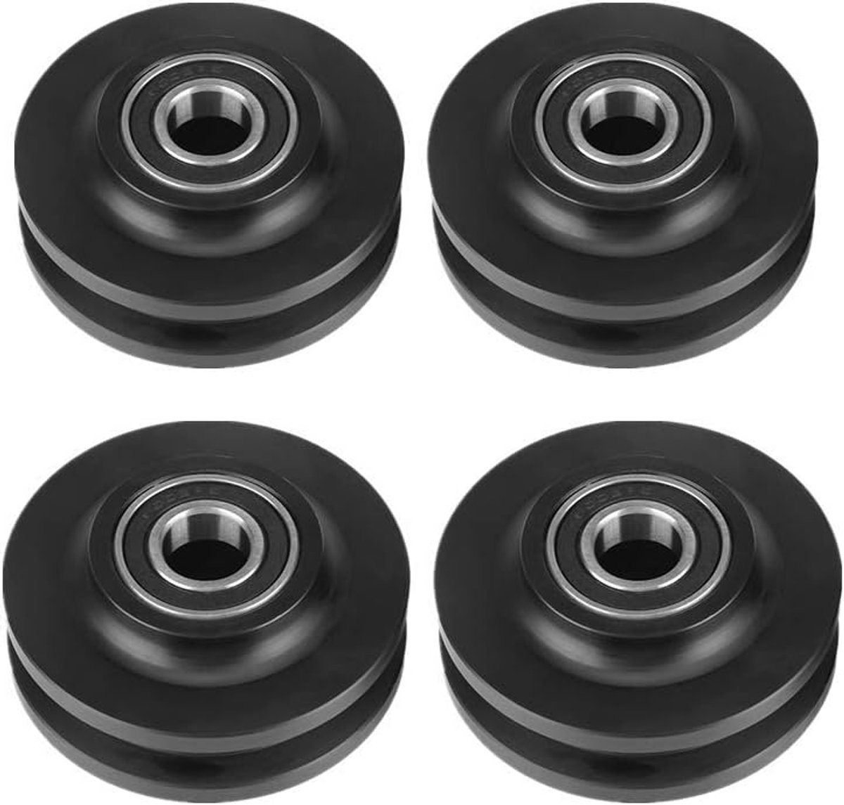 Schuifrollen, 4 stuks.