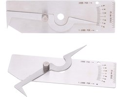 Staal Ondersneden Liniaal Lassen Inspectie Meter Filet Weld Set Gage Lassen Inspectie Test Ulnar