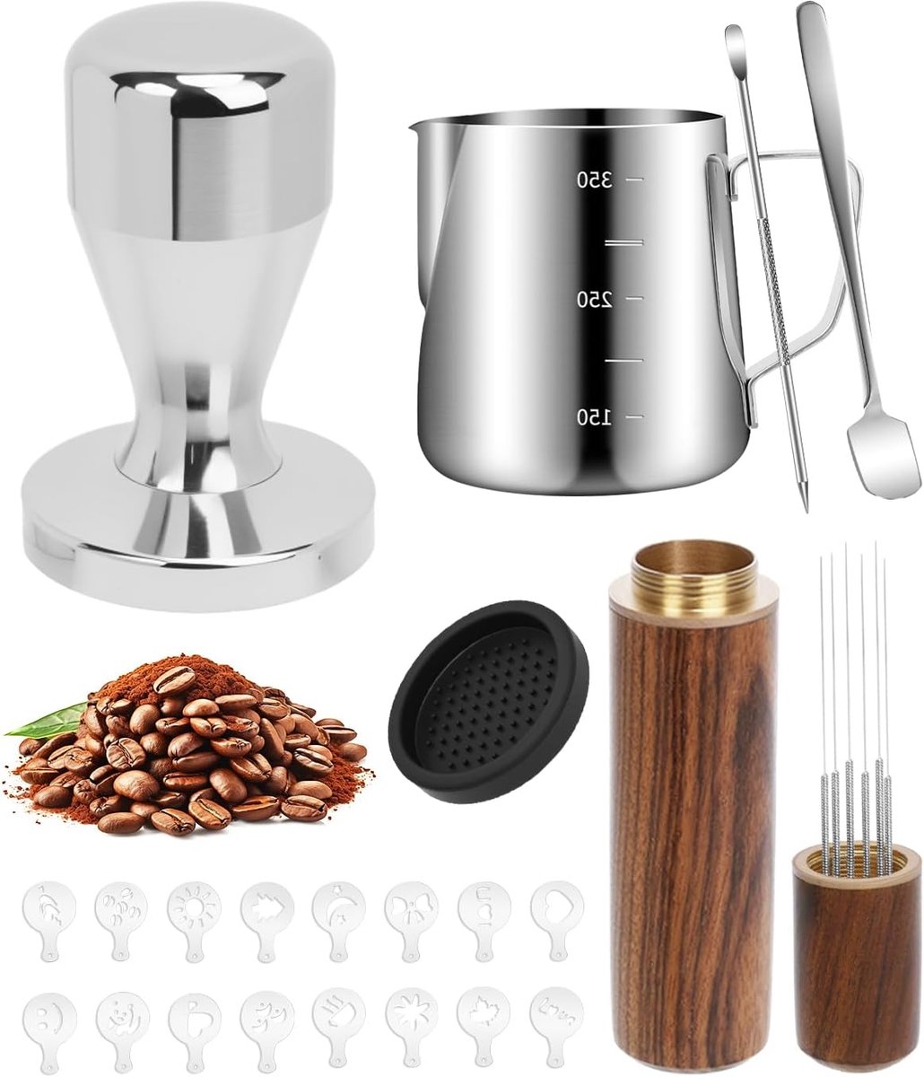 Koffie Tamper 51 mm set 22-delig voor espresso