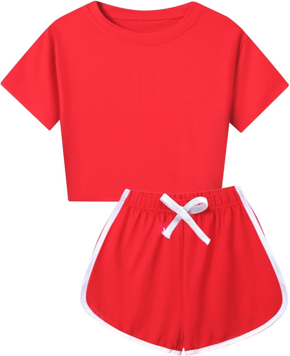 Zomer kinderen jongens meisjes zacht korte mouwen klein bovenstuk blouse en shorts casual tweedelige outfit set