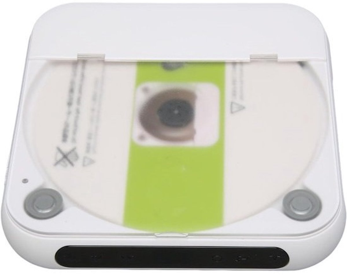 Draagbare cd-speler - Muziekspeler - Voor muziek luisteren - Oplaadbaar - Bluetooth 5.3 - 1200 mAh-batterij - Wit